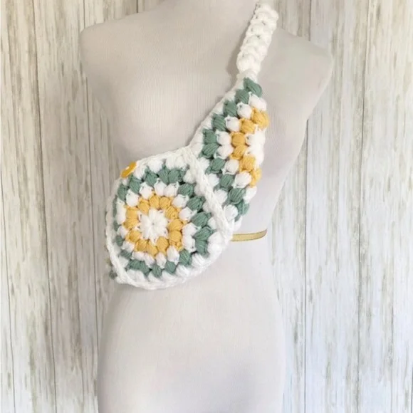 Bum Bag, Festival Bag, Granny Square Purse, Crossbody Bag, Brand New - Picture 4 of 5
